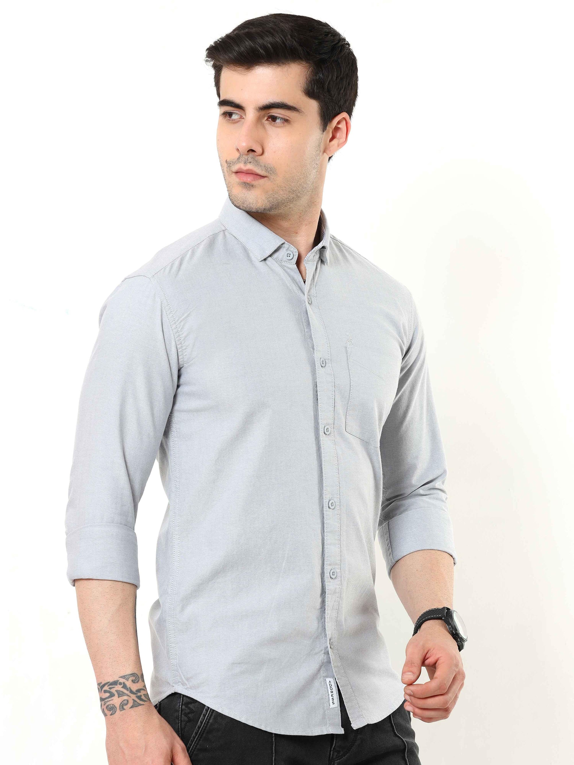 Grey Slim Fit Shirt