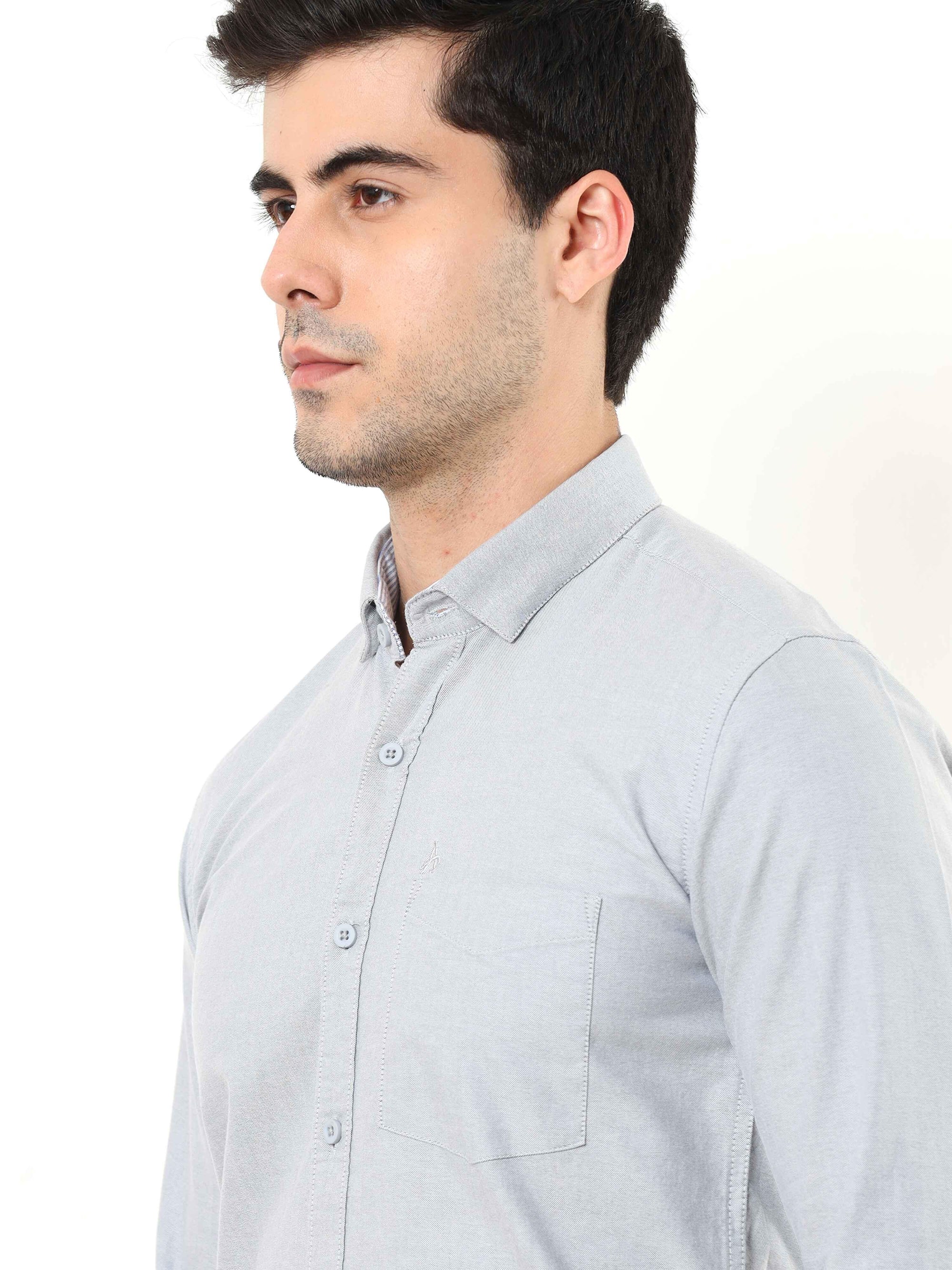 Grey Slim Fit Shirt