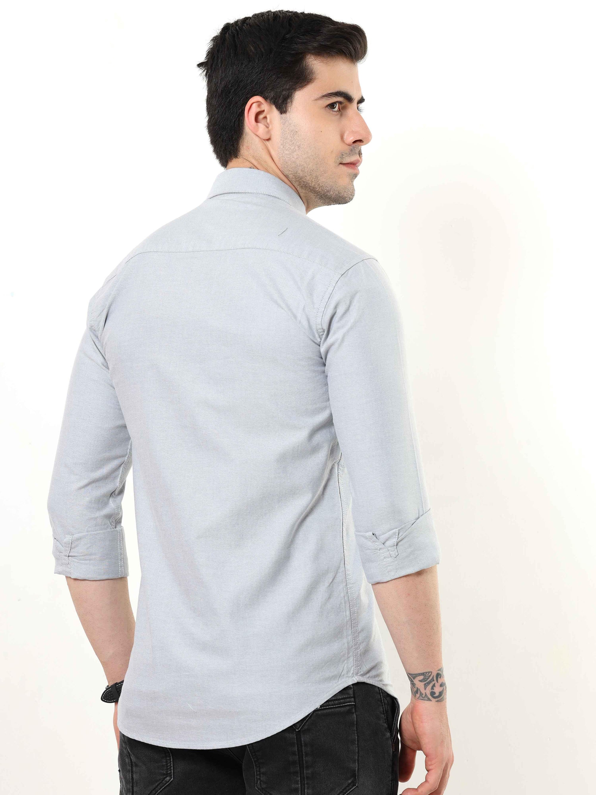 Grey Slim Fit Shirt