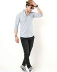 Grey Slim Fit Shirt