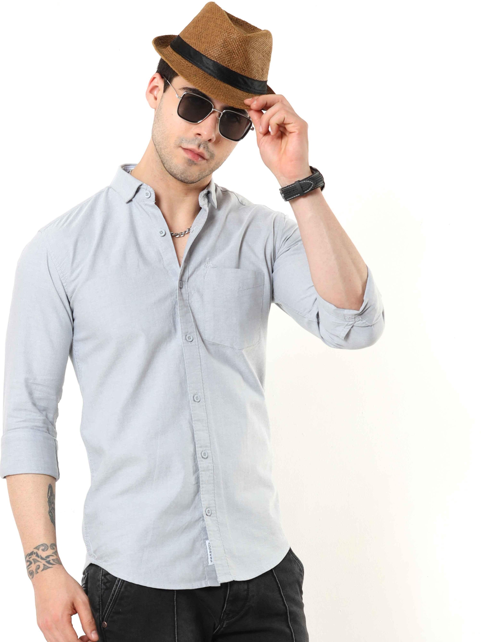 Grey Slim Fit Shirt