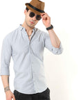 Grey Slim Fit Shirt