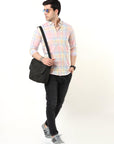 Pink Check Slim Fit Shirt