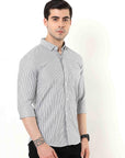 Black Stripes Slim Fit Shirt