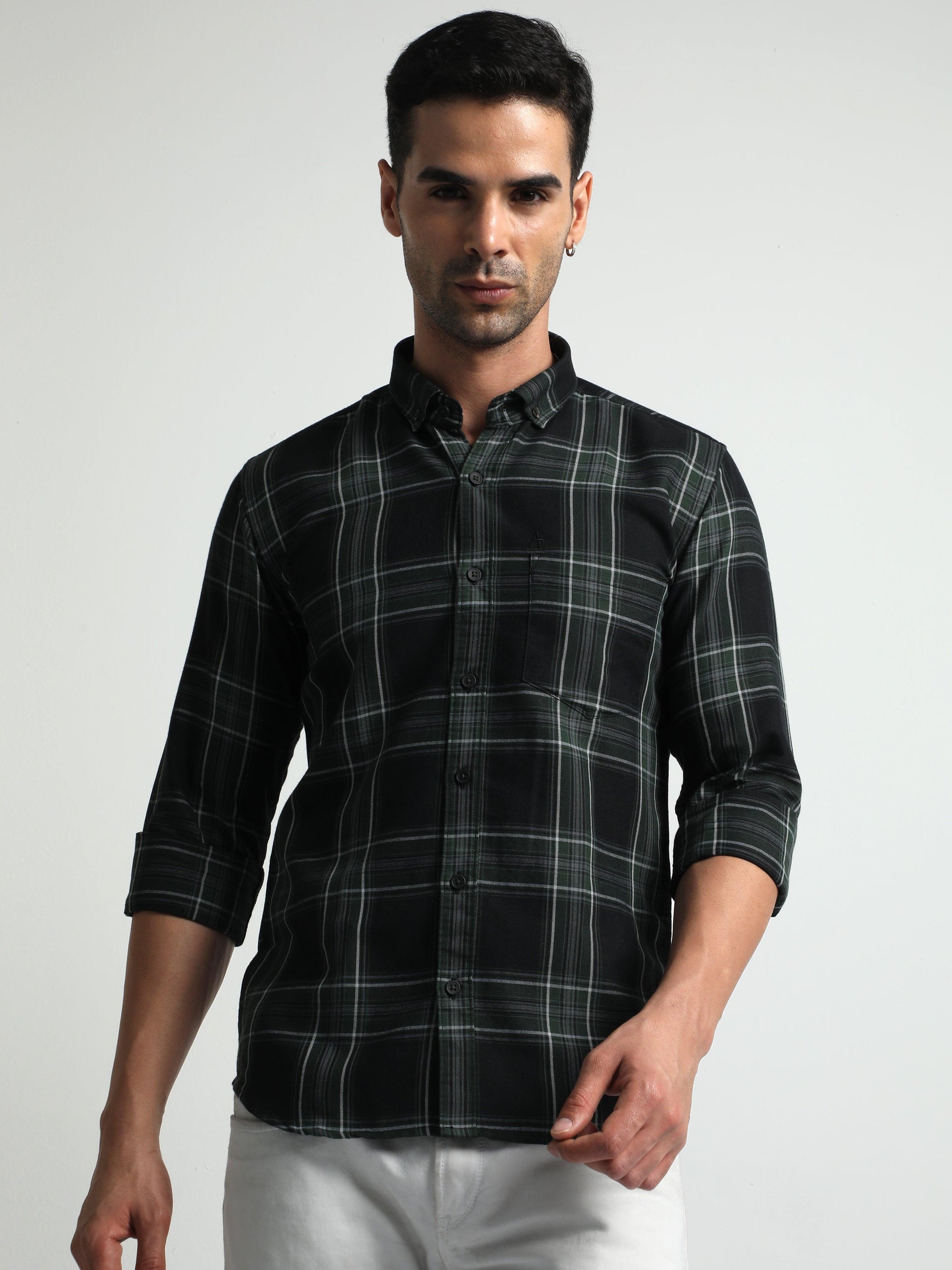 Black Checks Shirt