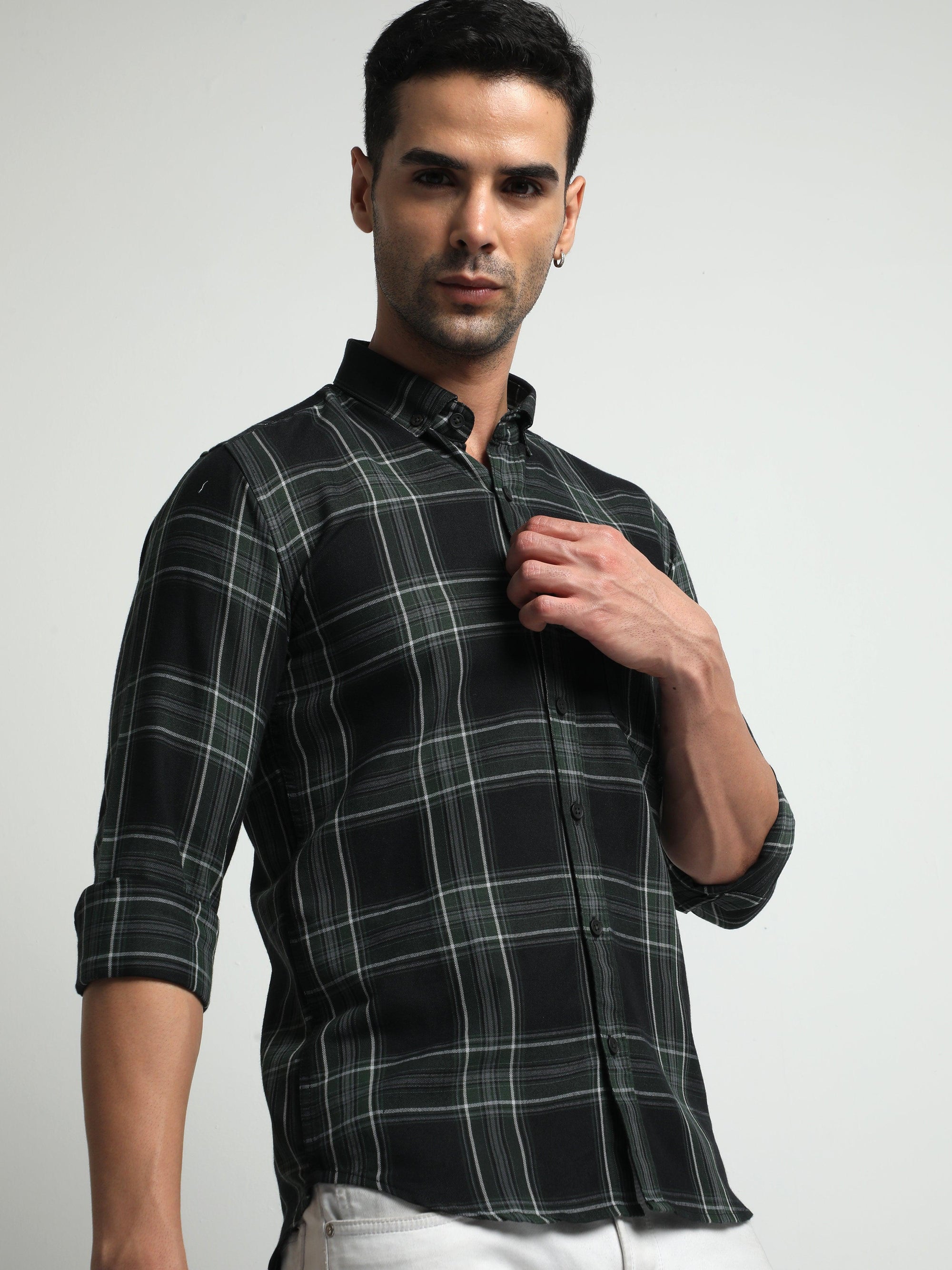 Black Checks Shirt