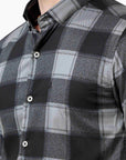 Slim Fit Black Full Sleeve Shirt